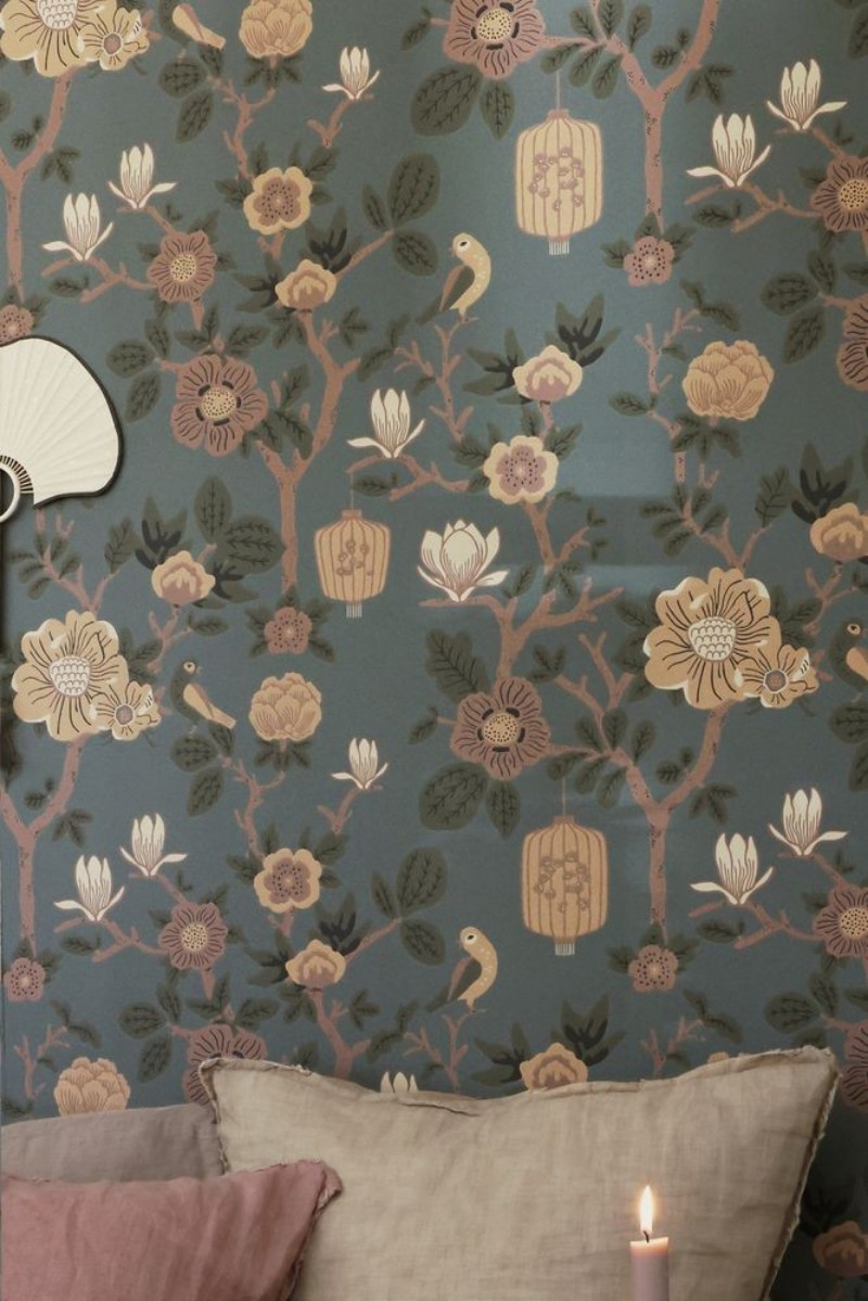 Afbeeldingen van Tokyo Tea Moonlight pine green blue - 160-03